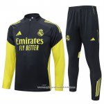 Sueter de Treinamento Real Madrid 2025-2026 Preto Amarelo