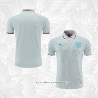 Camisola Polo del Manchester City 2022-2023 Cinza