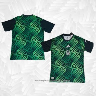 Camisola Pre Match del Mexico 2026 Verde Preto