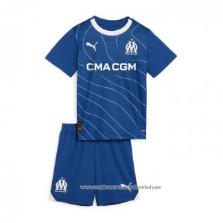 Camisola 2º Olympique Marsella 2023-2024 Crianca