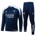 Sueter de Treinamento Paris Saint-Germain 2025-2026 Azul Branco