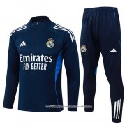 Sueter de Treinamento Real Madrid 2025-2026 Crianca Azul