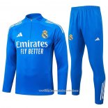 Sueter de Treinamento Real Madrid 2025-2026 Crianca Azul