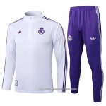 Sueter de Treinamento Real Madrid 2025-2026 Branco Purpura