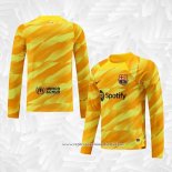 Camisola Barcelona Goleiro 2023-2024 Manga Comprida Amarelo