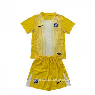 Camisola Chelsea Goleiro 2025-2026 Crianca Amarelo