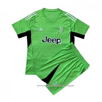 Camisola Juventus Goleiro 2023-2024 Crianca Verde