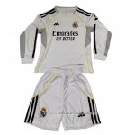 Camisola 1º Real Madrid 2025-2026 Crianca Manga Comprida