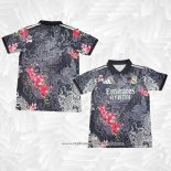 Camisola Real Madrid Dragon 2025-2026 Preto Vermelho Tailandia