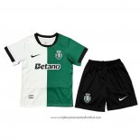 Camisola Sporting Special 2025-2026 Crianca Branco Verde