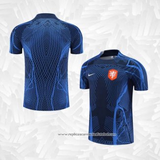 Camisola de Treinamento Holanda 2022-2023 Azul