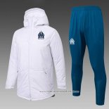 Conjunto de Agasalho Olympique Marsella 2025-2026 Branco