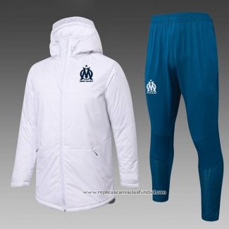 Conjunto de Agasalho Olympique Marsella 2025-2026 Branco