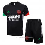 Fato de Treino Arsenal 2025-2026 Manga Curta Preto - Calcas Curta