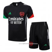 Fato de Treino Arsenal 2025-2026 Manga Curta Preto - Calcas Curta