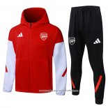 Fato de Treino Hoodie Arsenal 2025-2026 Vermelho