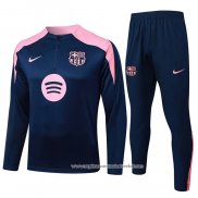 Sueter de Treinamento Barcelona 2025-2026 Azul Rosa