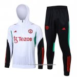 Sueter de Treinamento Manchester United 2023-2024 Crianca Branco