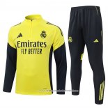 Sueter de Treinamento Real Madrid 2025-2026 Crianca Amarelo