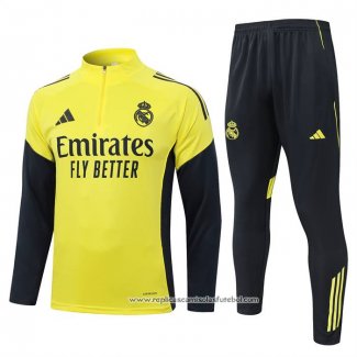 Sueter de Treinamento Real Madrid 2025-2026 Crianca Amarelo