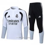 Sueter de Treinamento Real Madrid 2026-2027 Crianca Branco