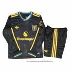 Camisola 3º Manchester United 2025-2026 Crianca Manga Comprida