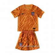 Camisola Estados Unidos Goleiro 2024 Crianca Laranja