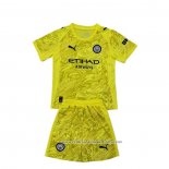 Camisola Manchester City Goleiro 2025-2026 Crianca Amarelo