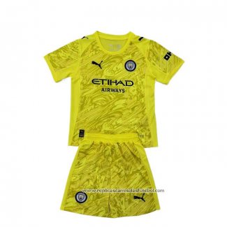 Camisola Manchester City Goleiro 2025-2026 Crianca Amarelo