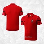 Camisola Polo del AC Milao 2022-2023 Vermelho