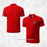 Camisola Polo del AC Milao 2022-2023 Vermelho