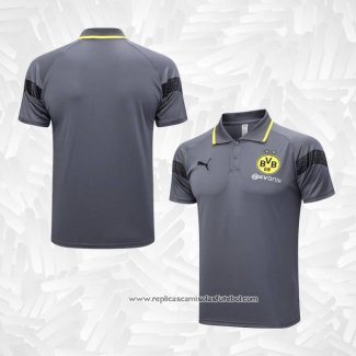 Camisola Polo del Dortmund 2023-2024 Cinza