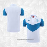 Camisola Polo del Manchester City 2022-2023 Azul y Branco