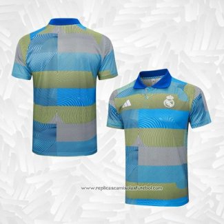 Camisola Polo del Real Madrid 2025-2026 Azul Verde