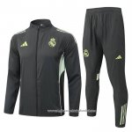 Chandal de Corta-vento do Real Madrid 2025-2026 Verde Cinza