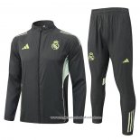 Chandal de Corta-vento do Real Madrid 2025-2026 Verde Cinza