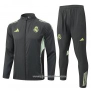 Chandal de Corta-vento do Real Madrid 2025-2026 Verde Cinza