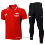 Conjunto Polo del Arsenal 2025-2026 Vermelho