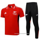 Conjunto Polo del Arsenal 2025-2026 Vermelho