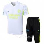 Fato de Treino Arsenal 2023-2024 Manga Curta Branco - Calcas Curta