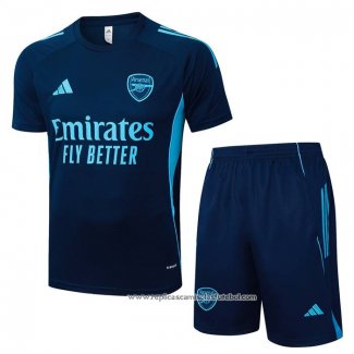 Fato de Treino Arsenal 2025-2026 Manga Curta Azul - Calcas Curta