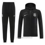 Fato de Treino Hoodie Barcelona 2022-2023 Preto