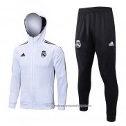 Fato de Treino Hoodie Real Madrid 2022-2023 Branco