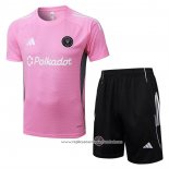 Fato de Treino Inter Miami 2025-2026 Manga Curta Rosa - Calcas Curta