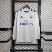 Retro Camisola 1º Real Madrid 2017-2018 Manga Comprida