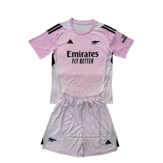 Camisola Arsenal Goleiro 2025-2026 Crianca Rosa