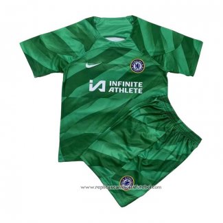 Camisola Chelsea Goleiro 2023-2024 Crianca Verde