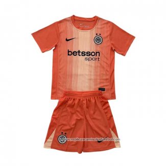 Camisola Inter de Milao Goleiro 2025-2026 Crianca Laranja
