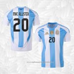 Camisola 1º Argentina Jogador Mac Allister 2024