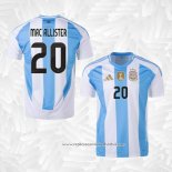 Camisola 1º Argentina Jogador Mac Allister 2024